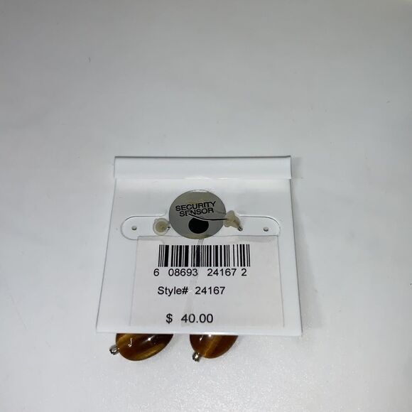 💥NEW💥 Sterling Silver & Tigers Eye Earrings - Picture 2 of 2